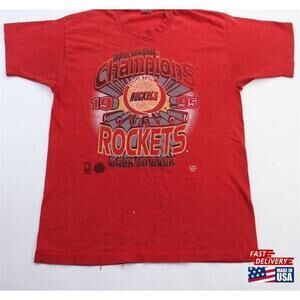 1995 Houston Rockets Back To Nba Champions Tshirt Unisex Classic
